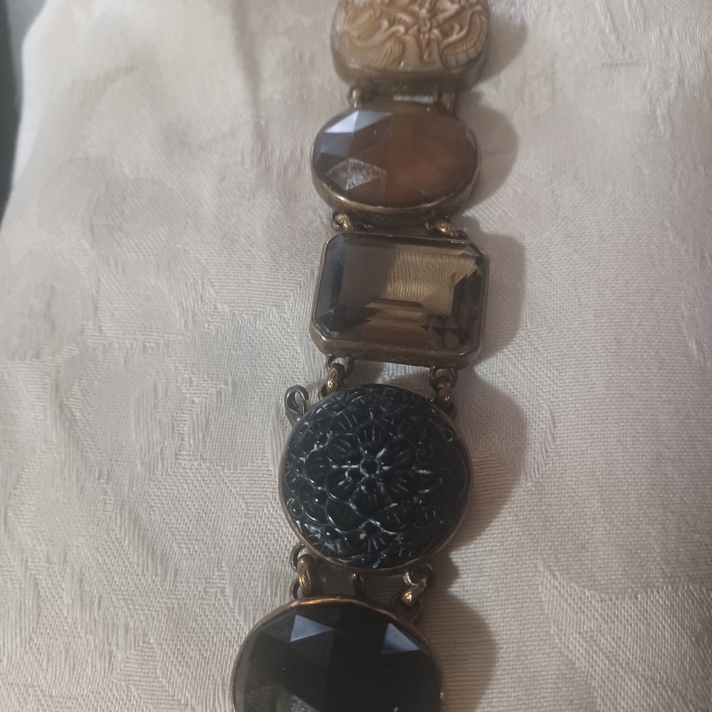 Stephen Dweck Multi-Gemstone Toggle Bracelet In B… - image 3